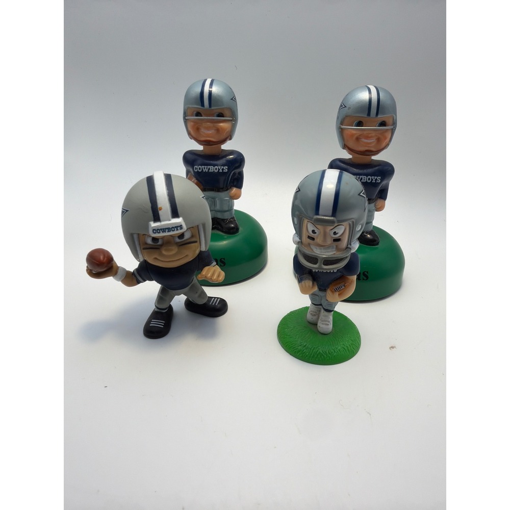 Dallas Cowboys NFL Figurine Lot DecoPac 2005 & Lil Teammates Series 4 Set of 4